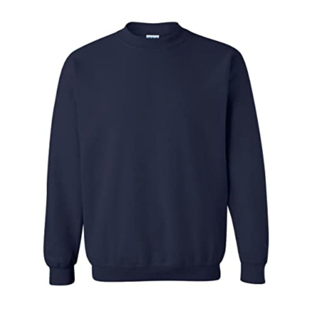 Gildan Heavy Blend Crewneck Sweatshirt S Navy Blue Cotton For Men